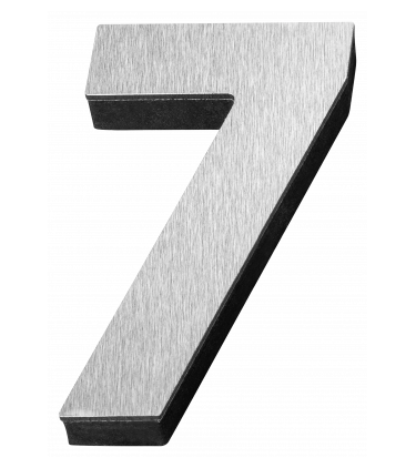 STICKER 3D NUMBER 0 FOR HOUSE BR. STEEL