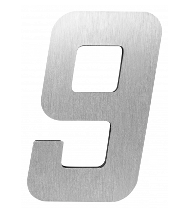 STICKER 3D NUMBER 0 FOR HOUSE BR. STEEL