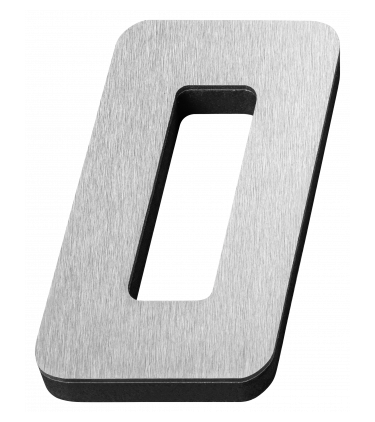 STICKER 3D NUMBER 0 FOR HOUSE BR. STEEL