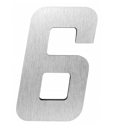 STICKER 3D NUMBER 0 FOR HOUSE BR. STEEL