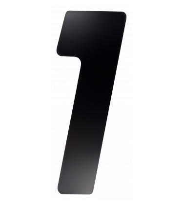 STICKER 3D NUMBER 0 FOR HOUSE BLACK