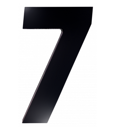 STICKER 3D NUMBER 0 FOR HOUSE BLACK