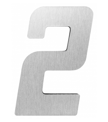 STICKER 3D NUMBER 0 FOR HOUSE BR. STEEL