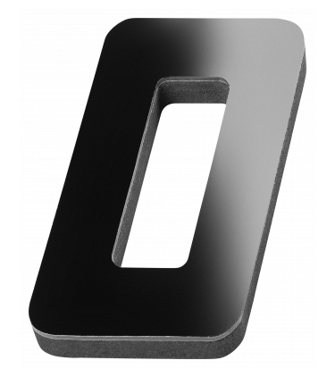 STICKER 3D NUMBER 0 FOR HOUSE BLACK