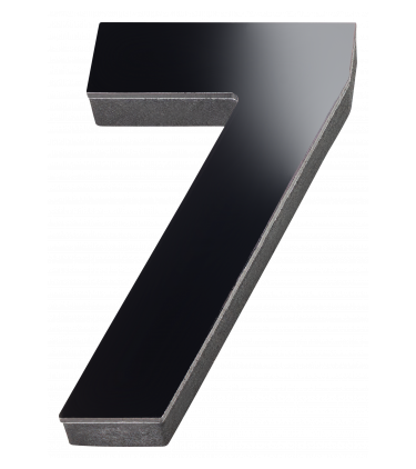 STICKER 3D NUMBER 0 FOR HOUSE BLACK