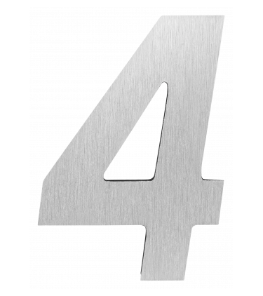 STICKER 3D NUMBER 0 FOR HOUSE BR. STEEL