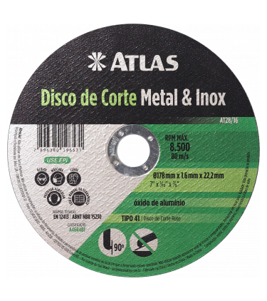 STAINLESS METAL CUTTING DISC 7"