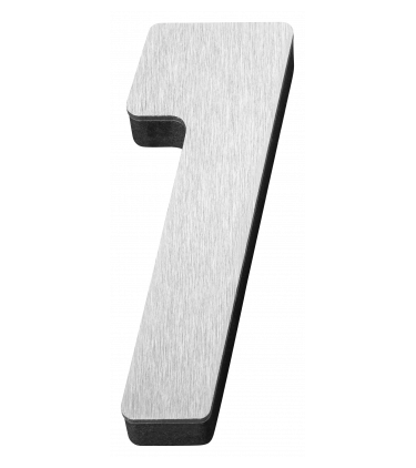 STICKER 3D NUMBER 0 FOR HOUSE BR. STEEL