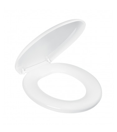 CUSHIONED TOILET SEAT PRINTED - WHITE