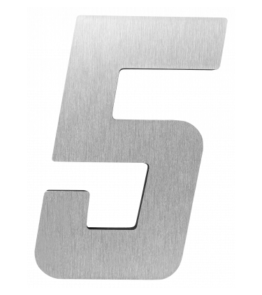 STICKER 3D NUMBER 0 FOR HOUSE BR. STEEL