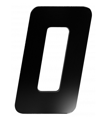 STICKER 3D NUMBER 0 FOR HOUSE BLACK